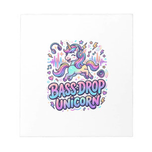 Eenhoringbas Drop Eenhoring Cadeau Idee Typografie Notitieblok