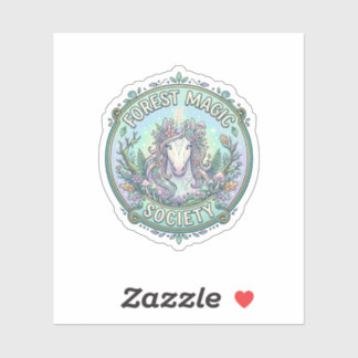 Eenhoringbos Magische Maatschappij Grafisch ontwer Sticker