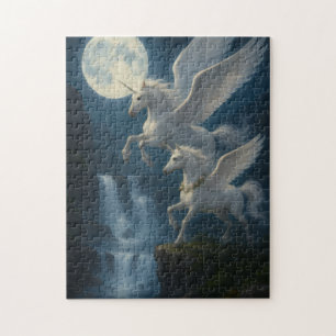 Eenhoringens in vlucht - legpuzzel
