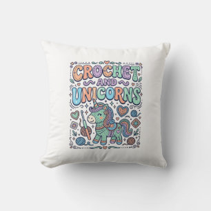 Eenhoringhaak en Eenhoring Kawaii Sticker en T-shi Kussen