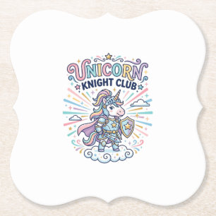 Eenhoringridderclub Printklaar Kleding Grafisch_1 Kartonnen Onderzetters