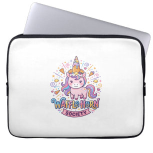 Eenhoringwaffelhoornmaatschappij Printklaar kledin Laptop Sleeve