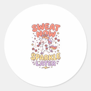 Eenhoringzweet Nu Glans Later Print Klaar Zazzle Ronde Sticker