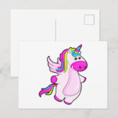 Eenhorn bij vliegen briefkaart (Voorkant / Achterkant)