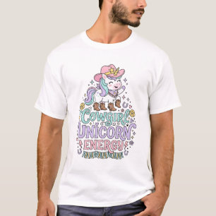 Eenhorn Cowgirl Eenhorn Energie Schattig Pastel Pr T-shirt