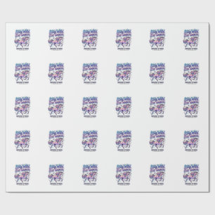Eenhorn Droom Wild Blijf Magisch Commerciële Typog Cadeaupapier