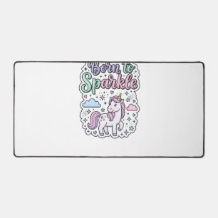 Eenhorn Geboren om Grafisch Ontwerp Merch Ontwerp Bureaumat