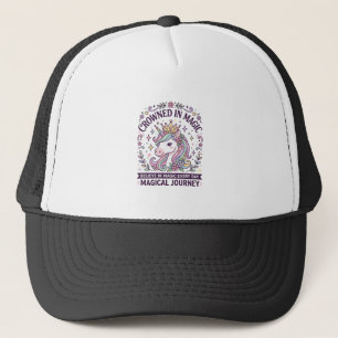Eenhorn Gekroond in Magie Vette Typografie Grafisc Trucker Pet