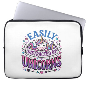 Eenhorn gemakkelijk afgeleid door Eenhorn Reclame  Laptop Sleeve