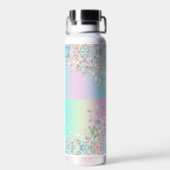 Eenhorn Holografische Glitter Waterfles (Achterkant)