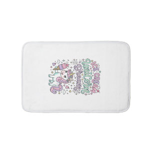 Eenhorn Ijs Eenhorn Droom Schattig Pastel Product Badmat