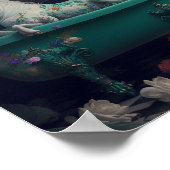 Eenhorn in badkuip poster (Hoek)