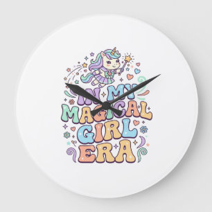 Eenhorn In Mijn Magical Girl Era Kawaii Sticker en Grote Klok