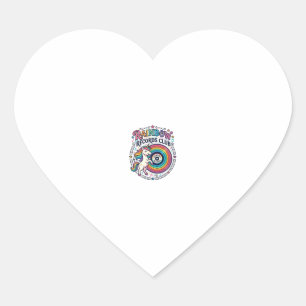 Eenhorn Regenboog Records Club Witte Achtergrond S Hart Sticker