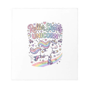 Eenhorn Roller Skates Eenhorn Speelse Sticker en  Notitieblok