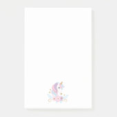 Eenhorn Roze Blauw Goud, Meisjesachtig Post-it® Notes (Voorkant)