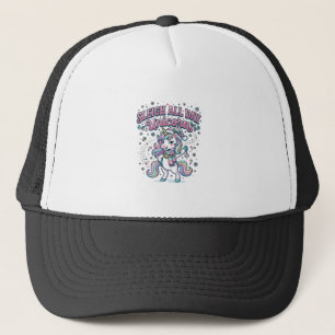 Eenhorn-slee sleeën de hele dag Eenhorn charmante Trucker Pet