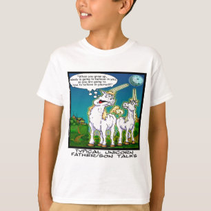 Eenhorn vader/zoon band funny t-shirt