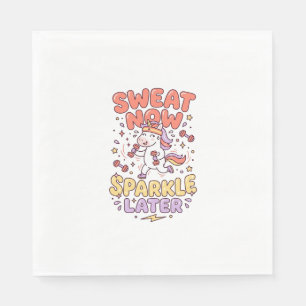Eenhorn Zweet Nu Glans Later Print Klaar Zazzle Servet