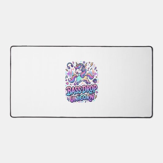 Eenhornbas Drop Eenhorn Cadeau Idee Typografie Des Bureaumat (Voorkant)