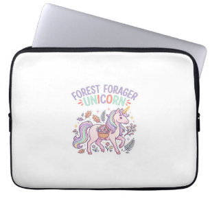 Eenhornbosverzamelaar Eenhorn Grafisch ontwerp Wit Laptop Sleeve