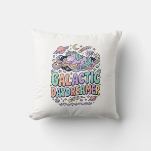 Eenhornig Galactisch Droomster Kawaii Sticker en T Kussen