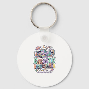 Eenhornig Galactisch Droomster Kawaii Sticker en T Sleutelhanger