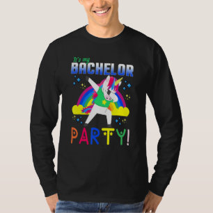 Eenhornig vrijgezellenfeest Het is mijn vrijgezell T-shirt