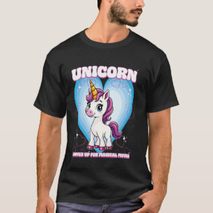 Eenhornige Hoeven Omhoog Voor Magische Bewegingen T-shirt