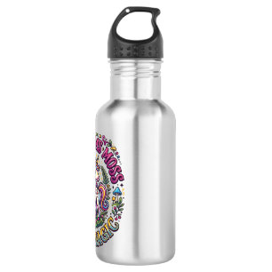 Eenhornige Paddenstoelen Mos en Magie Reclameshirt Waterfles