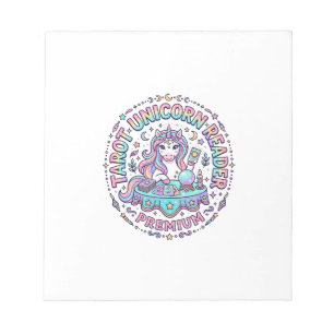 Eenhornige Tarot Eenhornige Lezer Premium Grappige Notitieblok