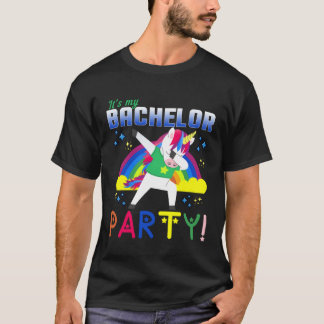 Eenhornige vrijgezellenfeest Het is mijn vrijgezel T-shirt