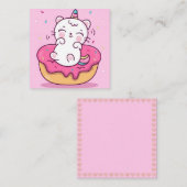 Eenhornkat Notitiekaartje (Voorkant / Achterkant)