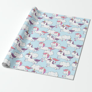 Eenhorntje Doodle Patroon Cadeaupapier