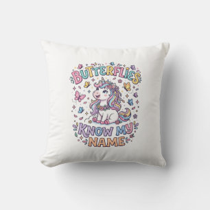 Eenhornvlinders kennen mijn naam Charming POD Kuns Kussen