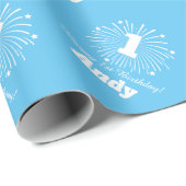 Eenjarige verjaardag van de speciale viering van d cadeaupapier (Rol Hoek)