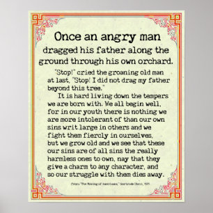 "Eenmaal een angstig Man" van "Making of American" Poster