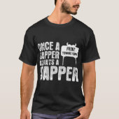 Eenmaal een saffier altijd een sapper grappige T-s T-shirt (Voorkant)