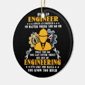 Eenmaal een technicus altijd een technicus keramisch ornament (Links)