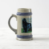 Eenmaal in een blauw Newf-bier Bierpul (Links)