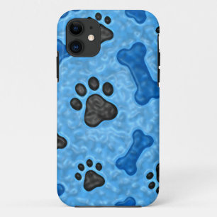 Eenmaal in een blauwe hond iPhone 11 hoesje
