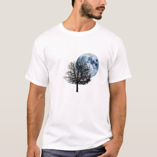 Eenmaal in een Blue Moon - volle maan natuur T-shirt