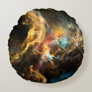 Eenmaal op een Space serie. Abstract ontwerp gemaa Rond Kussen