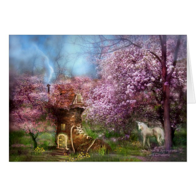 Eenmaal op een Springtime ArtCard (Voorkant Horizontaal)