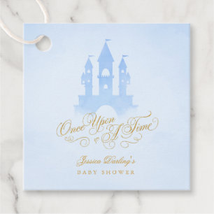 Eenmaal op een tijd Fairytale Castle Boy Baby show Bedankjes Labels