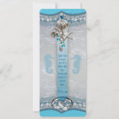 Eenmaal op een Tijdelijk Beach Weddenschap Save th Save The Date (Achterkant)