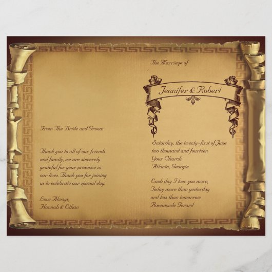 Eenmaal op een Time Wedding-programma (Voorkant)