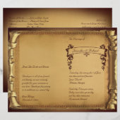 Eenmaal op een Time Wedding-programma (Voorkant / Achterkant)