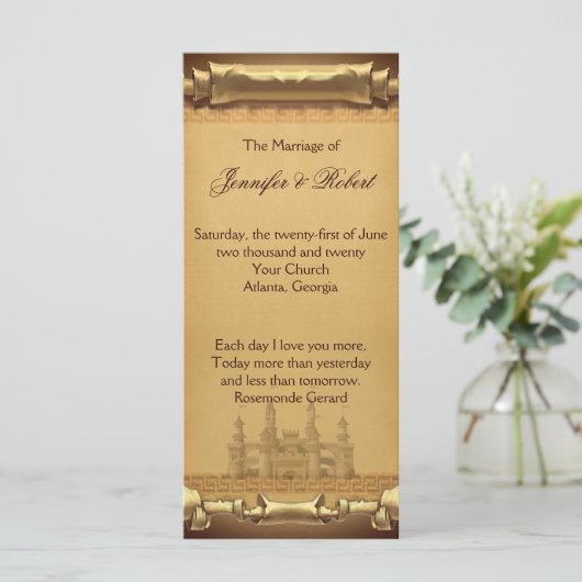 Eenmaal op een Time Wedding-programma Programma (Staand voorkant)