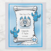 Eenmaal op tijd wijn etiket (Enkel label)